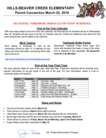 March 22 Parent Connection