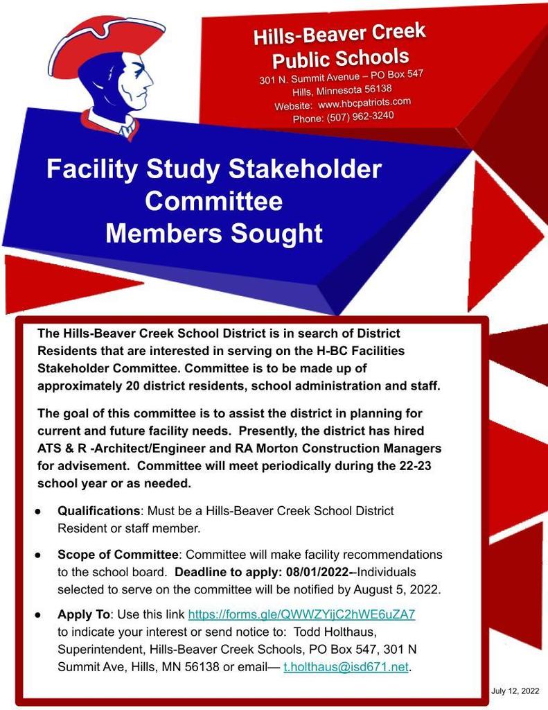 Facility Stakeholder Request